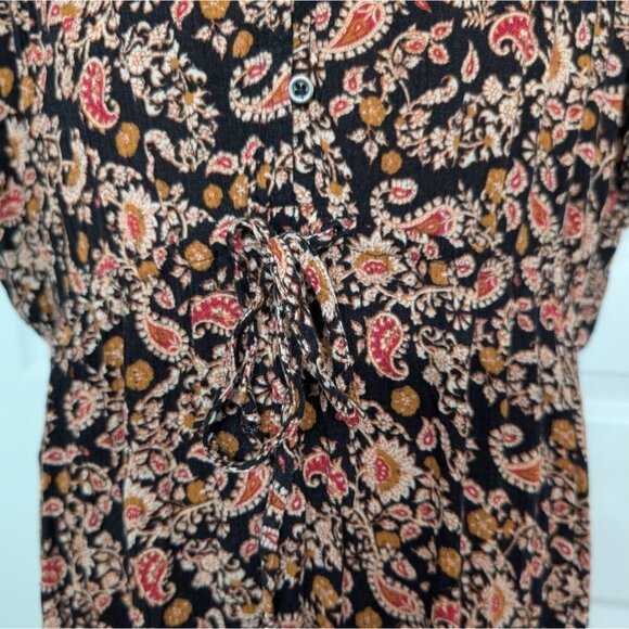 Kate & Sam Floral Paisley Maxi Dress Womens Size XXL Black Mixed Print Tiered - Picture 3 of 12